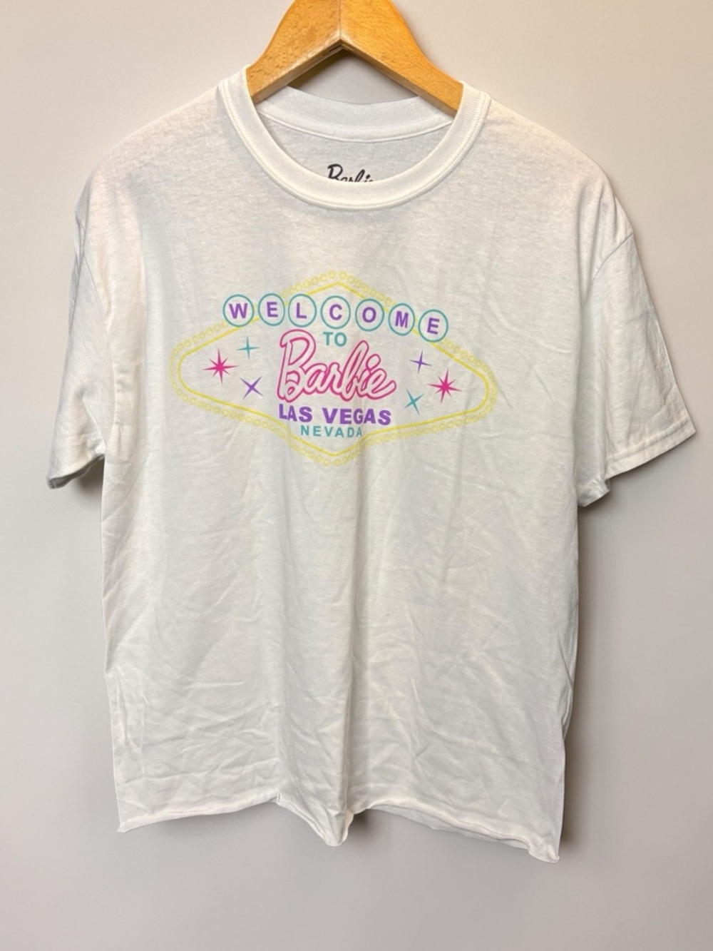 Barbie White Cotton Tee